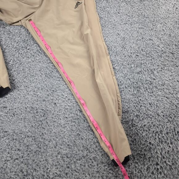 Adidas Pants Adult Medium Beige Tapered Leg Athleisure Sweatpants Gym Training - Picture 7 of 9